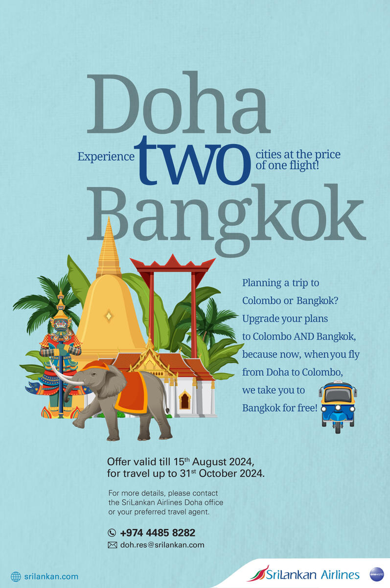 "Doha TWO Bangkok" - SriLankan Airlines, EDM