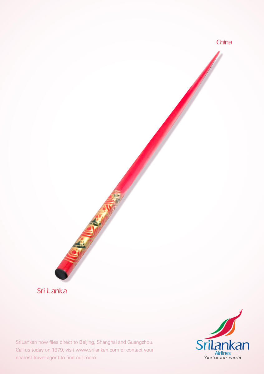 "Direct flights to China" - SriLankan Airlines, EDM