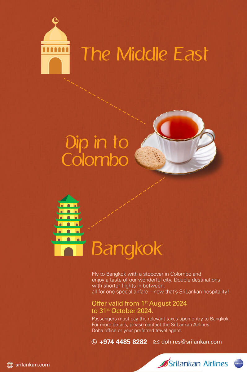 "Tea" - SriLankan Airlines, Bangkok via Colombo digital campaign